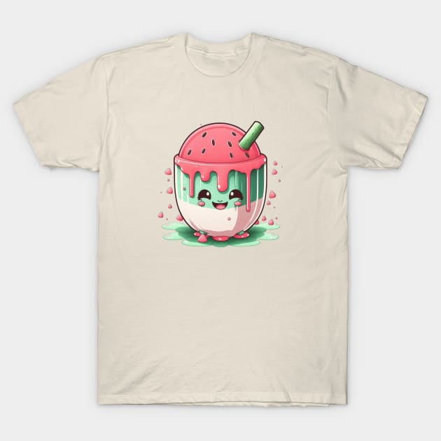 Watermelon Slush cute kawaii T-Shirt by SimoneSpagnuolo